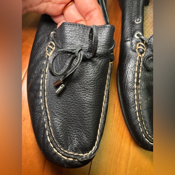 Sperry Black Leather Boat Shoes - Picture 4 of 7